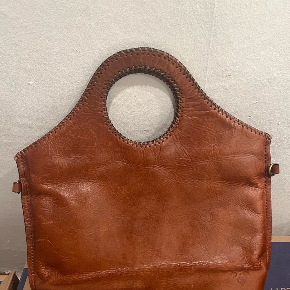 Patricia Nash Tan Leather Tote Bag with dust bag
